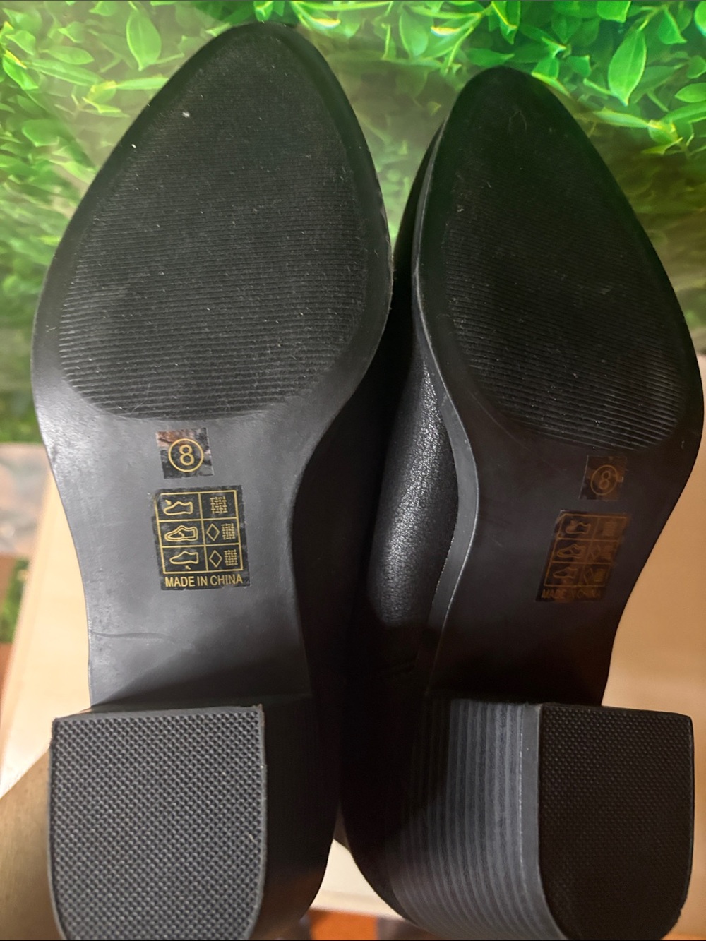 Journee Collection Black Pointed Slip-On Ankle Booties - Picture 4 of 5